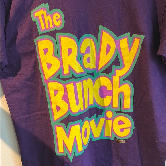 Vintage 1995 Purple Brady Bunch Movie T-Shirt - Picture 3 of 6